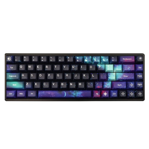 JSJT Keycaps KCA Profile Star Wars Keycaps Full 139 Keys PBT Dye Sublimation Custom Keycap Set for ANSI/ISO Layout 64/68/87/96/104/108 Cherry MX Switch Mechanical Gaming Keyboard - Starry Sky