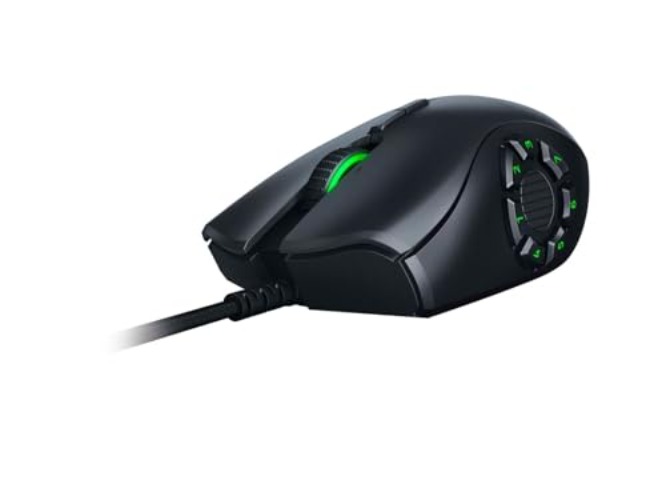 Razer Naga Trinity Gaming Mouse: 16,000 DPI Optical Sensor - Chroma RGB Lighting - Interchangeable Side Plate w/ 2, 7, 12 Button Configurations - Mechanical Switches - Naga Trinity