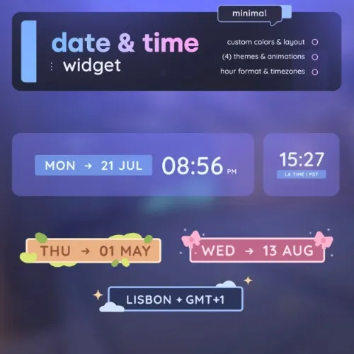 Sayonani's Date & Time Widget 