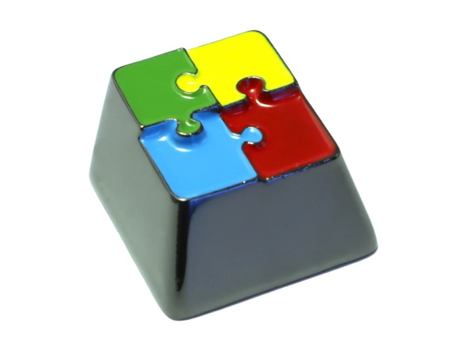 Puzzle Keycap - 4-colour-puzzle