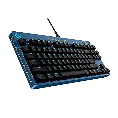 Logitech G PRO Mechanical Gaming Keyboard - Ultra-Portable Tenkeyless Design, Detachable USB Cable, LIGHTSYNC RGB Backlit Keys, Official League of Legends Edition - G Pro League of Legends Edition - Keyboard