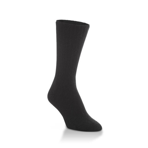 World's Softest Socks Unisex Classic Crew - Large Black