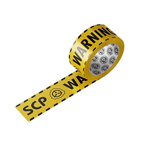 Paranormal Activity Books SCP Adhesive Tape, Warning, One Roll, Yellow
