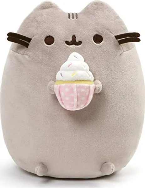 GUND Pusheen Snackables Sprinkled Cupcake Plush Stuffed Cat, 9.5"
