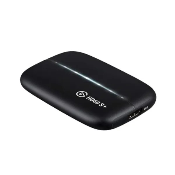 Elgato HD60 S+, External Capture Card, Stream and Record in 1080p60 HDR10 or 4K60 HDR10 with ultra-low latency on PS5, PS4/Pro, Xbox Series X/S, Xbox One X/S, in OBS and more, works with PC and Mac