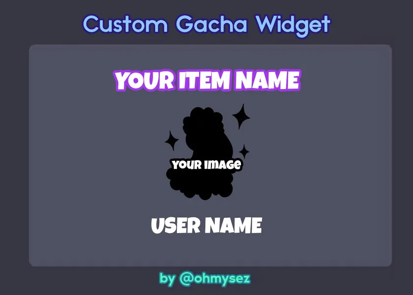 Custom Gacha Widget - Loot Box RNG Gambling - Subgoals / Bits / Donos / Channel Points - Cute Custom Animated Interactive