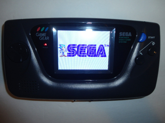 Sega Game Gear Launch Edition Black Handheld System MCWILL lcd mod, vga 