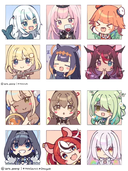 4x6" Hololive EN Sticker Sheet