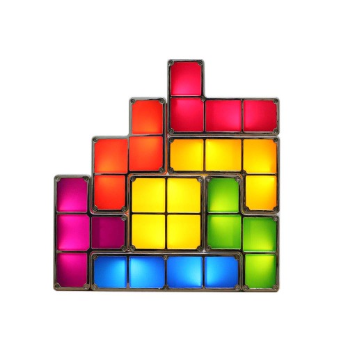 Cozy Vibe - Tetris Stackable Night Light,Retro Tetris Lamp Mood Light