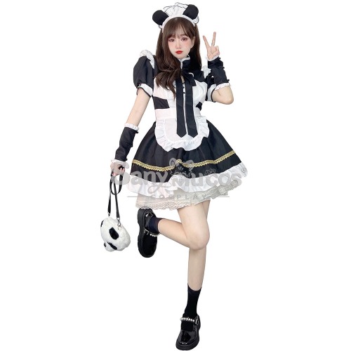 【In Stock】Halloween Cosplay Panda Girl Cosplay Costume - M