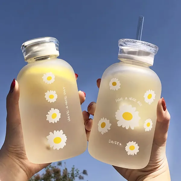 480ml Milk Juice Cute Water Bottle