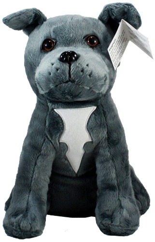 Shelter Pets Stuffed Animals: Magnum - 10" Grey Pitbull Dog Plush Toy - Based on Real-Life Adopted Pets - American Staffordshire Terrier - Benefiting The Animal Shelters They were Adopted from - 10 Inches