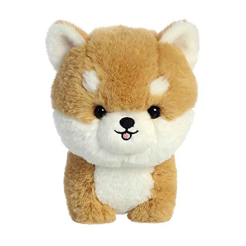 Aurora® Playful Teddy Pets™ Shiba Inu Stuffed Animal - Unique Design - Endless Play - Brown 6.5 Inches - Shiba Inu - 7 inches