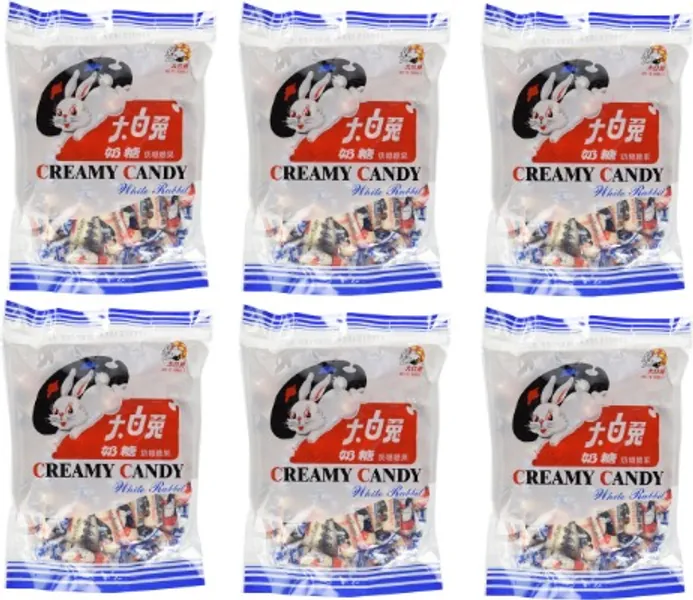 White Rabbit Creamy Candy 6.3 Oz (180 Gram) (Pack of 6)