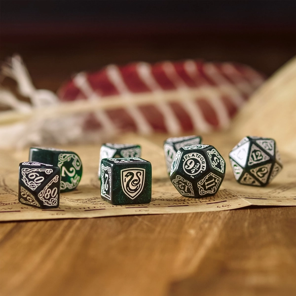 Harry Potter - Slytherin RPG Würfel Set 7tlg grün