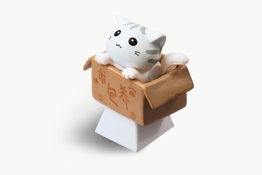 Artisan Keycap, Cat Keycaps, ECS Resin Keycap, Cute Keycaps, Anime Keycap Handmade Keycap, Custom Keycaps for Daughter, Lucky Cat Keycap