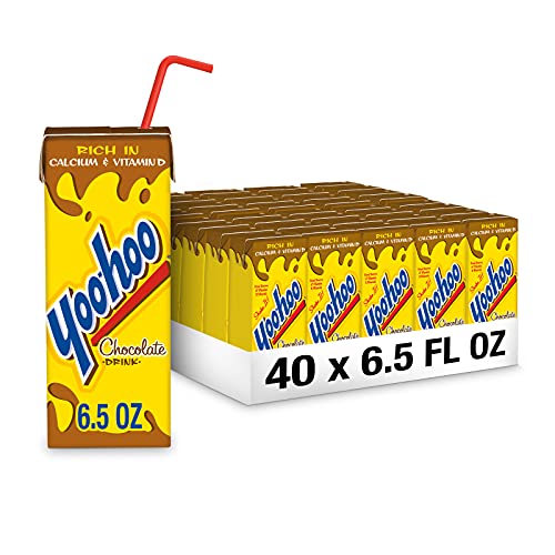 Yoo-hoo Chocolate Drink, 6.5 fl oz boxes, 40 Count (4 Packs of 10) - Chocolate - 6.5 Fl Oz (Pack of 40)