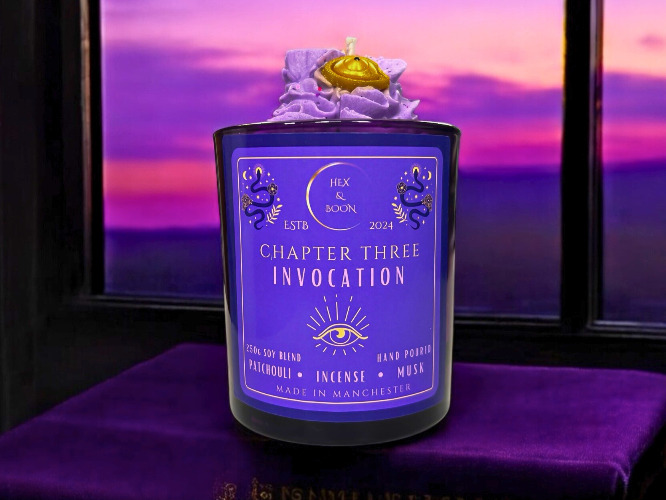 INVOCATION Soy Candle (Nag Champa Scented) - Hex & Boon