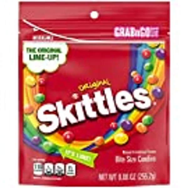 SKITTLES Original Chewy Candy Grab N Go, 9 oz Bag