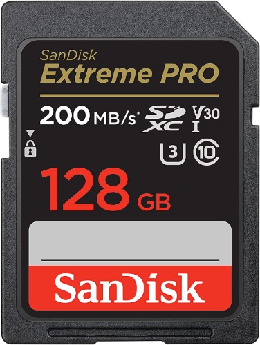SanDisk 128GB Extreme PRO SDXC UHS-I Memory Card - C10, U3, V30, 4K UHD, SD Card - SDSDXXD-128G-GN4IN - 128GB Memory Card Only