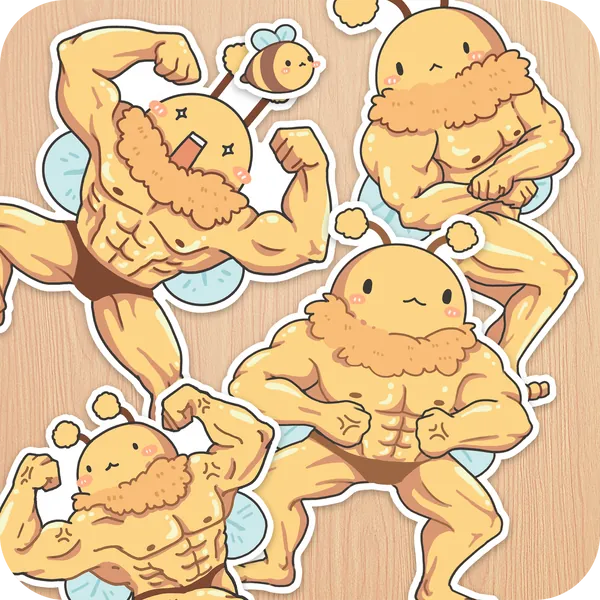 Buff Bee Sticker Pack
