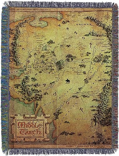 The Hobbit Woven Tapestry Throw Blanket, 48" x 60"