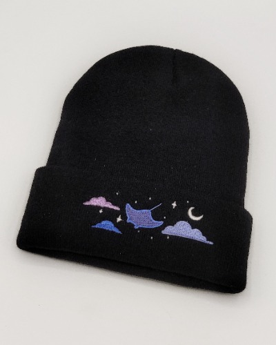 Night ray beanie - M