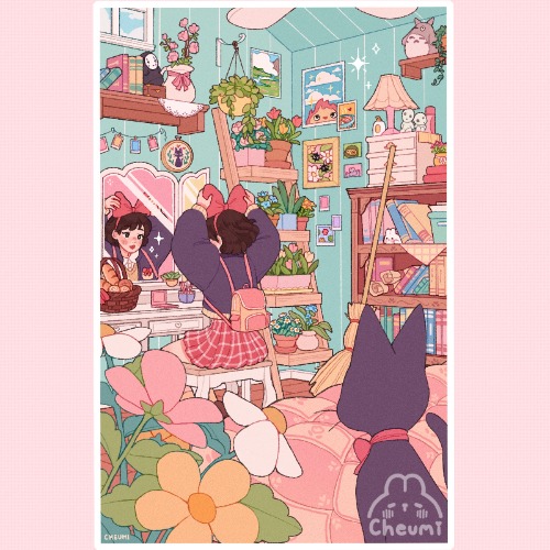 Modern AU Kiki Print