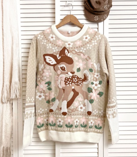 Little Deer Knit Sweater - PREORDER | large