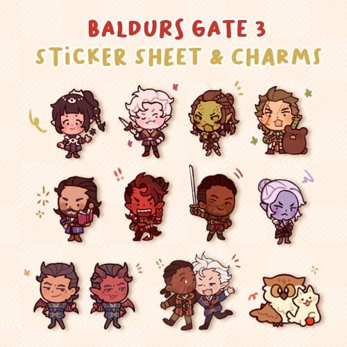 [PRE-ORDER] STICKER / CHARMS - BG3