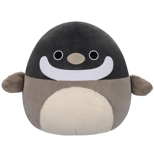 Squishmallows Original 16-Inch Gertrude Grey and Black Canada Goose - Official Jazwares Large Plush