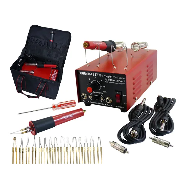 BURNMASTER 110V Eagle PRO, 2-PENS, 15-Tips & Bag Set