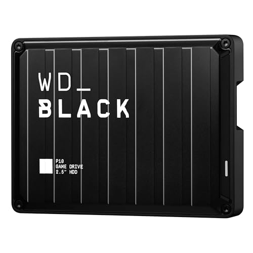 WD_BLACK 6TB P10 Game Drive, Portable External Hard Drive, Works with Playstation, Xbox, & PC - WDBZ7D0060BBK-WESN - Game Drive for PC, Playstation, & Xbox - 6TB - Black