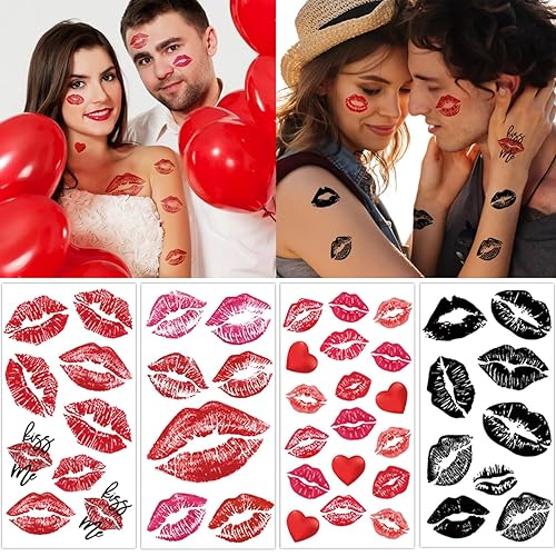 12 Sheets KISS Temporary Tattoos