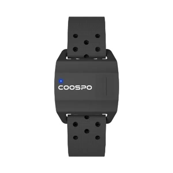COOSPO Bluetooth  ANT+ Heart Rate Monitor Armband Optical HRM Sensor Waterproof IP67 Fitness Tracker Armband Compatible with Zwift, Wahoo Fitness, Endomondo, Peloton(One More Free Armband)