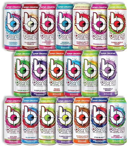 Niro Assortment | Bang Energy Drinks Variety Pack - Bang Potent Brain and Body Fuel | 16oz Cans | Included one Niro beverage sleeve | 12 Pack of 6 Assorted Flavors - Assorted - 16 Fl Oz (Pack of 15)
