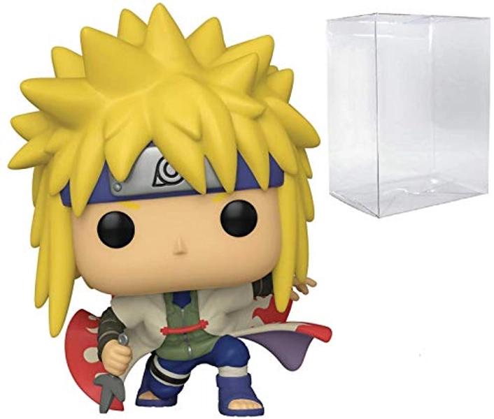 POP Naruto Shippuden - Minato Namikaze Funko Pop! Vinyl Figure (Bundled with Compatible Pop Box Protector Case) Multicolor 3.75 inches