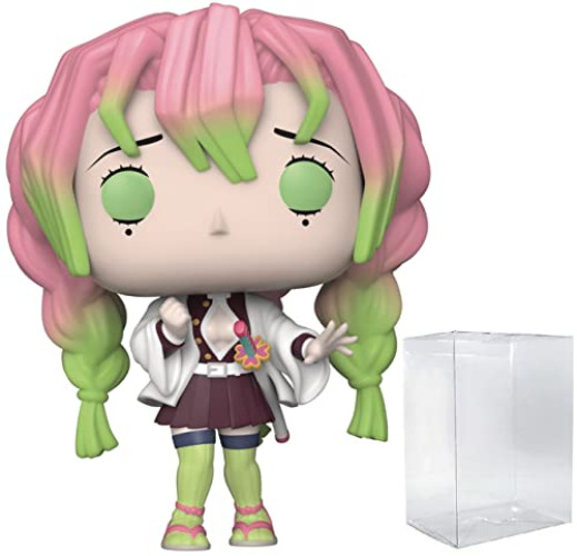 POP Demon Slayer - Mitsuri Kanroji Funko Vinyl Figure (Bundled with Compatible Box Protector Case), Multicolor, 3.75 inches