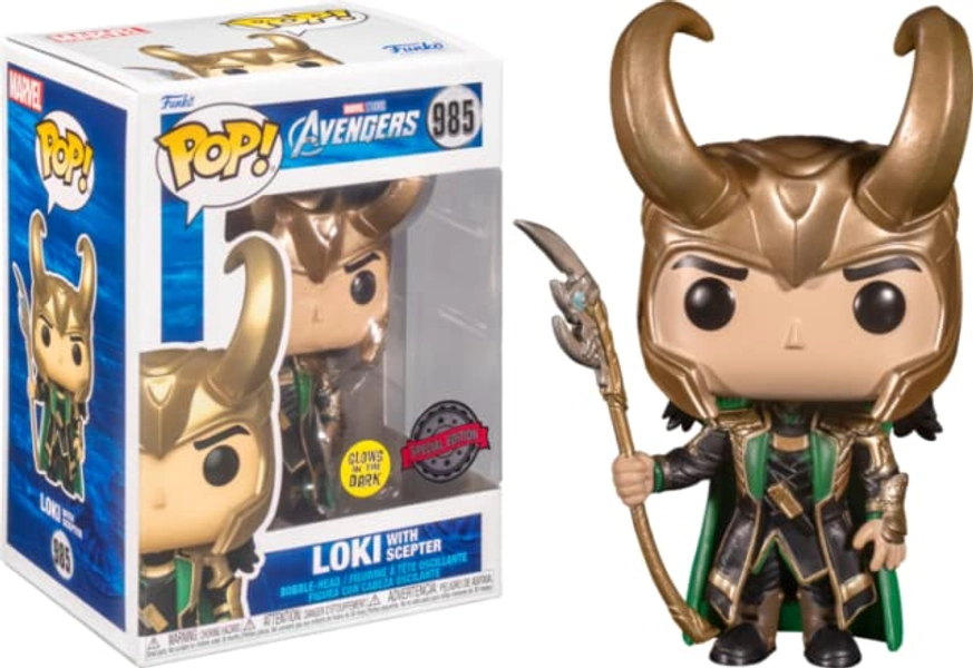 Funko Loki with Scepter (Glow in The Dark) (Special Edition Exclusive)
