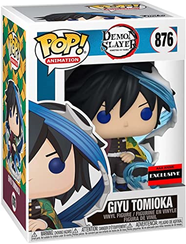 Demon Slayer - Giyu Tomioka Funko Pop! (AAA Anime Exclusive) Vinyl Figure (Bundled with Compatible Pop Box Protector Case)