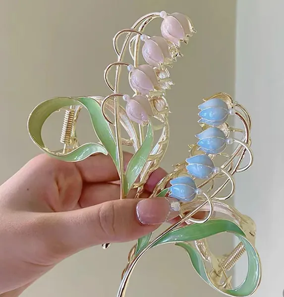 Fairy Lily of the valley Hair Claws