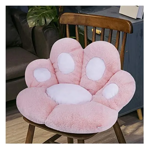 
                            Reversible Armchair Seat Cushion Soft Cozy Bear Paw Shaped Chair Cushion Plush Comfort Seat Pad Office Cozy Warm Seat Pillow Relieves Back Coccyx Sciatica and Tailbone Pain Relief Chair Cushions
                        