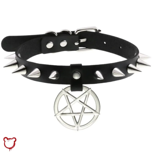Alt Gothic Spike Choker - Darkest Depths