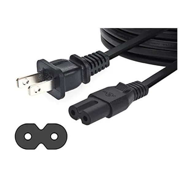 Amazon Basics Replacement Power Cable for PS4 Slim and Xbox One S / X - 12 Foot Cord, Black