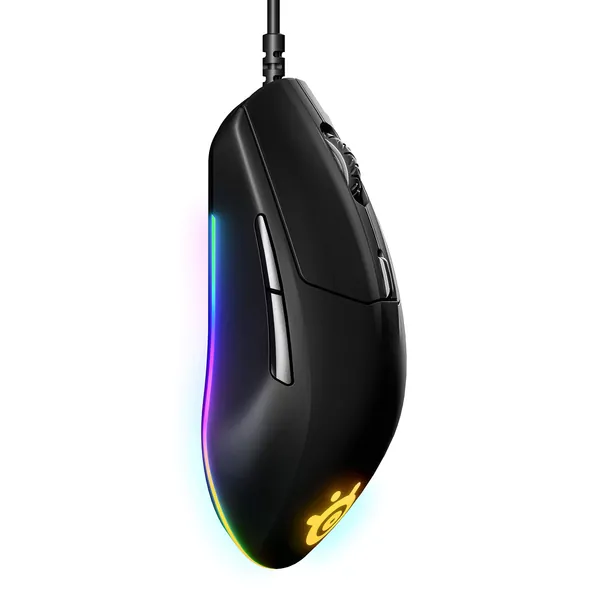 SteelSeries Rival 3 Gaming Mouse - 8, 500 CPI Truemove Core Optical Sensor - 6 Programmable Buttons - Split Trigger Buttons - Brilliant Prism RGB Lighting - Black Wired Rival 3