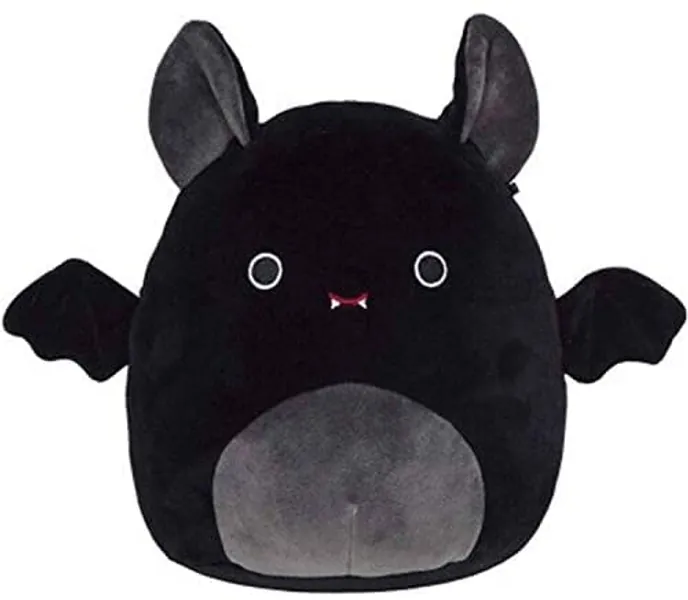 Bat Plushies Throw Pillow, Plush Bat Toy 20 cm Stuffed Animals Plush Doll, Super Soft Cute Cartoon Plush Bat Toy Pillow Best Easter Gifts for Kids of All Ages (Black) - Black