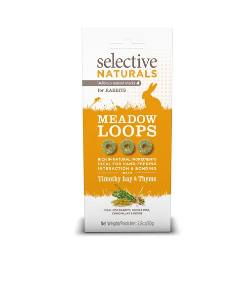 Supreme Petfoods Selective Naturals Meadow Loops for Rabbits with Timothy Hay and Thyme