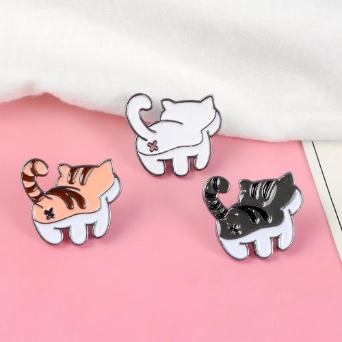 Kitten Bum Enamel Pins | Full Set Of 3 (Save $7)