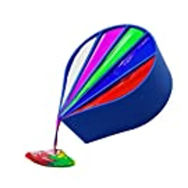 12oz Split Cups for Paints Pouring - Acrylic Paint Pour Cup 5 Channels Dividers Painting Tools ,Acrylic Painting Pouring Multi Channel Set Fluid Art Drawing Accessories…