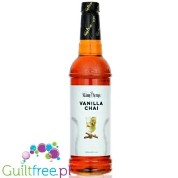 Jordan's Skinny Syrups Vanilla Chai - syrop zero kalorii bez cukru, do kawy herbaty i deserów
